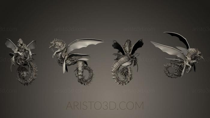 Figurines of griffins and dragons (STKG_0063) 3D model for CNC machine